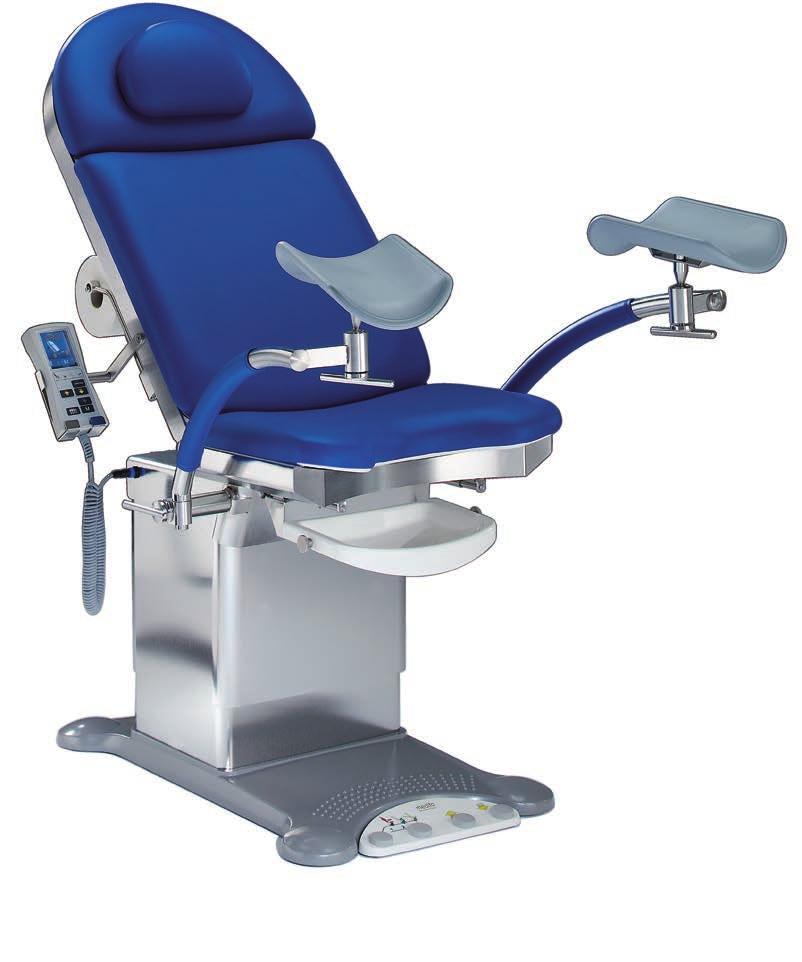adjustment of pelvis and back section, leg holder adjustment, hand switch and memory function with three programmable