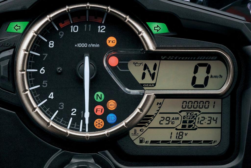 Instrument Cluster LED indicator lights include: Road freeze Turn signals High beam