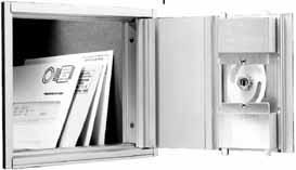 Note: Available only for Series HS6200 DOOR IDENTIFICATION: Choose from a variety of door identification items for Bommer mailboxes CARDBOARD STRIP NUMBER TAB (660-01) Furnished as standard (15/32