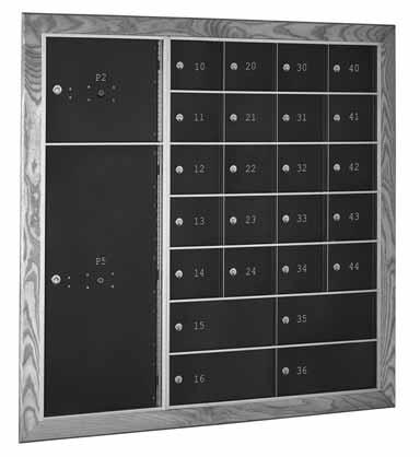 MODEL 6330-74 Shown next to model 563-72 Parcel Locker DIRECTORIES Side, separate and top mounted available see page 13 SNAP-ON TRIM 9/16