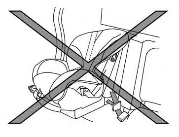 The child restraint should not move more than 1 inch (25 mm), from side to side. Try to tug it forward and check to see if the LATCH attachment holds the restraint in place.