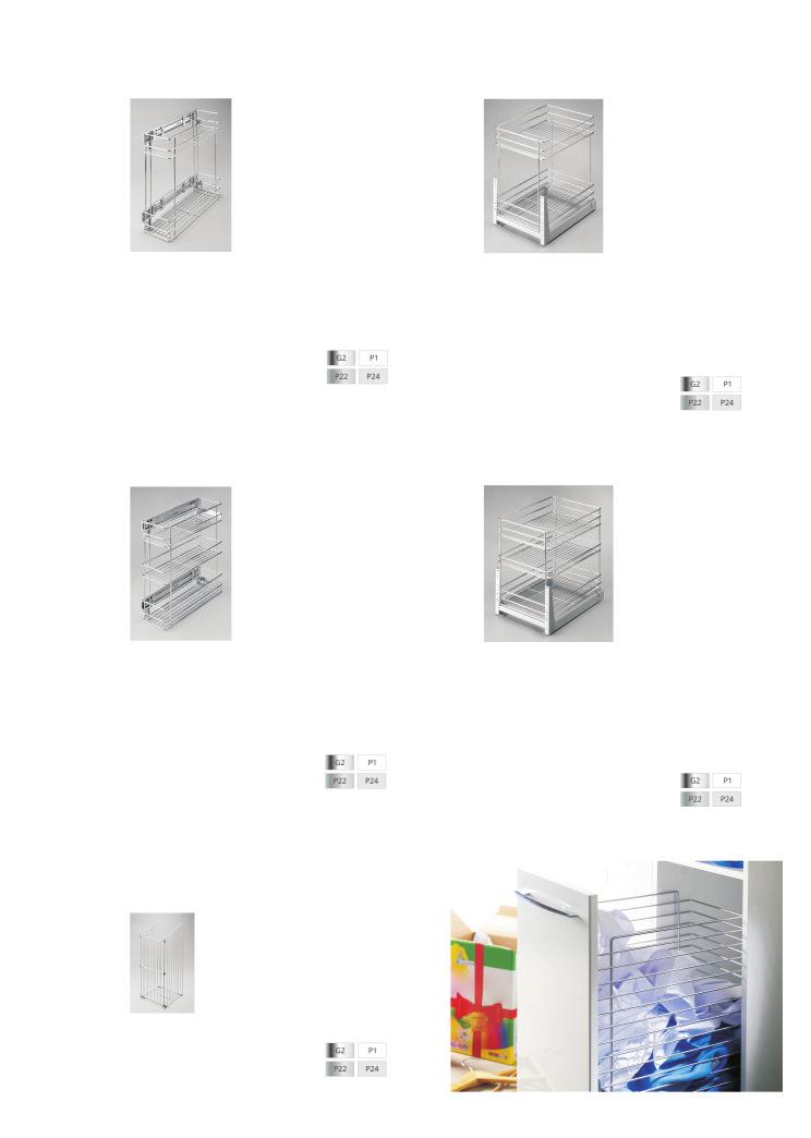 STNR INE two- level cargo basket side mounted standard line S product shelf divider W-2313M- W-2313M- 70 70 - universal left/right - side mounted - max.