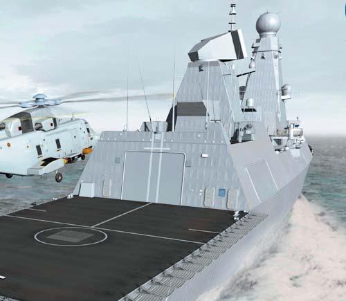 Royal Navy BAe type 45 antiaircraft frigates Modern warships are more and more a challenging task to design.