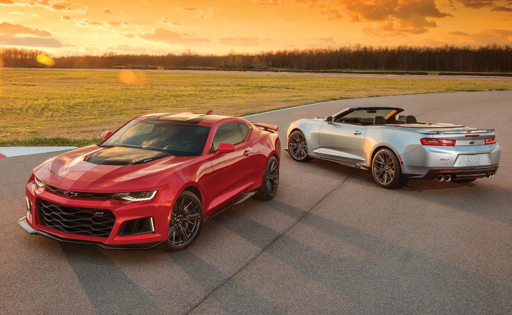 MODELS REIGN OVER STRIP, STREET AND TRACK. 2018 ZL1 COUPE AND CONVERTIBLE The iconic ZL1 is purpose-built to dominate wherever you drive it and challenge the most advanced sport coupes in the world.