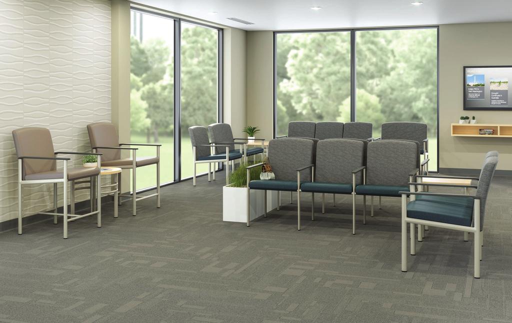Unmatched Versatility Aspekt offers a clean, minimal aesthetic for guest and patient seating, as well as tables, in a variety of healthcare settings.