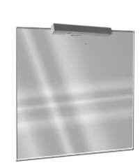 MIRRORS ALL ANTIMIST MIRRORS ARE FITTED WITH A HEATED PAD TO PREVENT CONDENSATION ALMIRA MIRROR Inc. Chrome T light.
