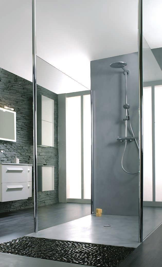 for small bathrooms Solutions for all types of accessibility constraints SIMPLIFIED INSTALLATION Installation over