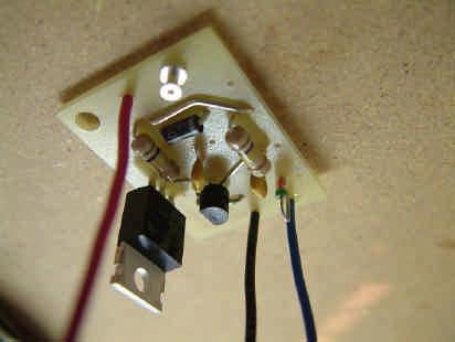 Insert wires from the top of the board and solder from the bottom.