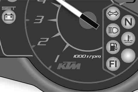 6 CONTROLS 29 6.10.4 Indicator lamps The indicator lamps offer additional information about the operating state of the motorcycle.