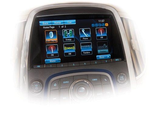 model year vehicles. The systems use a 7-inch or 8-inch touch screen and an icon-based interface. The Color Radio offers entry/mid-level radio features.