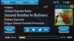 Infotainment Systems continued from page 2 Internet Radio Services Currently, two embedded applications reside in the radio Pandora Internet Radio and Stitcher SmartRadio.