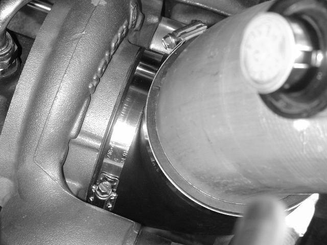 l) Place the Brute Force Inlet Pipe in the