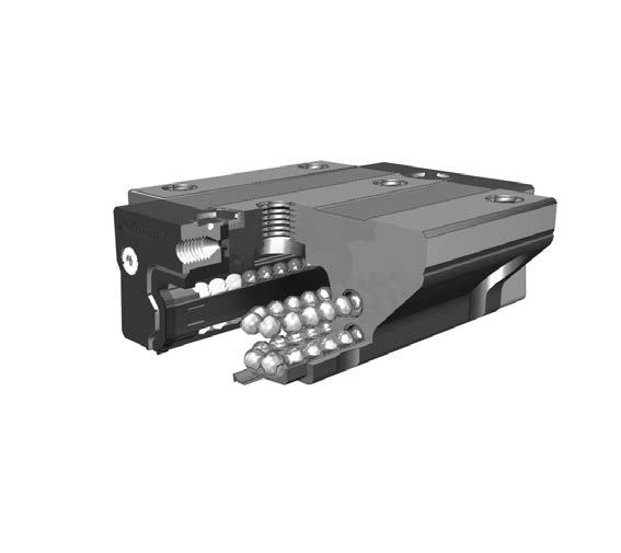 500 Series Ball rofile Rail Linear Guide Running Smoothness / Low Noise The running smoothness and low noise are the result of a patented, custom insert molded recirculation path that has an