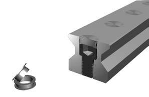 500 Series Roller Rail Options Bolt down from the top 522 Type A Bolt down from the bottom 522 Type U Rail Types and Accessories The 500 Series Roller rofile Rail is available in two configurations :