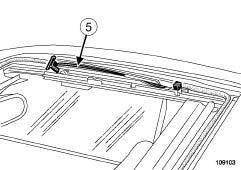NON-SIDE OPENING ELEMENT MECHANISMS Sunroof mobile panel: Removal - Refitting 52A II - OPERATION FOR PART II -