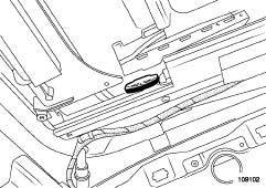 NON-SIDE OPENING ELEMENT MECHANISMS Sunroof mobile panel: Removal - Refitting 52A 109102 a Open the mobile panel ensuring the guide brackets are inserted into the side rails of the sunroof operating