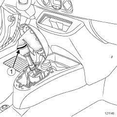INTERIOR EQUIPMENT Centre console: Removal - Refitting 57A I - PREPARATION OPERATION a Push the front seats back.