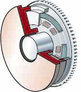 A spring damper system within the two-mass flywheel separates the primary inertia mass from the secondary inertia mass so that the torsional vibration produced by the engine is not