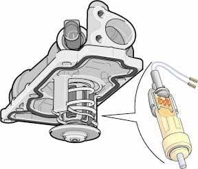 In the W8 and W12 engine, this valve is installed in the crankcase upper section from above. To replace this valve, it is necessary to remove the intake manifold.