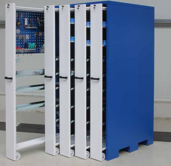 Time saving through quick access and easy handling Long-life through robust and strong construction Space saving, clear arranged and tidy stored Functional and practical Individual equipment on