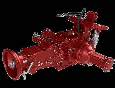 T120 Agricultural transaxle This compact unit, which was developed for Utility and Standard Tractors up to 120 HP, is available in several versions, from the basic synchronised version to the Power