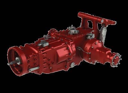 T150 Agricultural transaxle Designed for Standard Field Tractors with up to 150 HP, in configurations ranging from a basic Power High-Low version to the Power Shift Dual Clutch (Carraro Twin Shift )