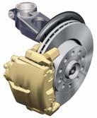 The brake carrier is integrated in the wheel bearing housing.