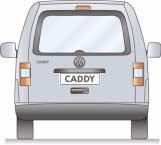 Caddy Shuttle/Caddy Life S328_095 The Caddy Van, Caddy Shuttle and Caddy Life look the same from the front. The outside dimensions of the different Caddy versions are the same.