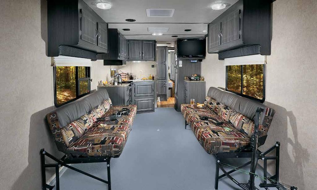 TRAVEL TRAILER WLA The WLA private bedroom features a queen size walk