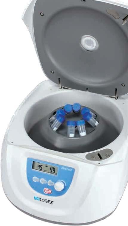 Clinical Centrifuge DM0412 Features - Speed range of 300-4500rpm - Max rotor capability 15ml 8 - Precise control speed and time with efficient separation - For 15ml cell culture tubes and full line