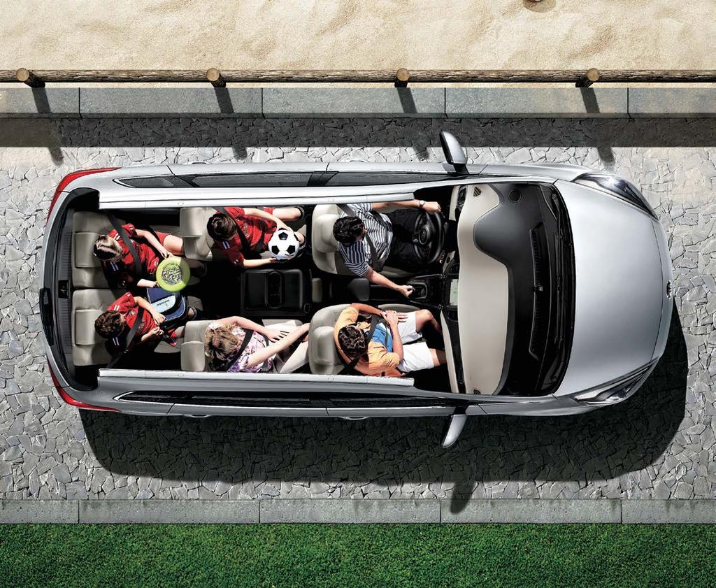 Smart space for the OUTDOORS The Carens cargo capacity