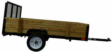 (298205) 1499 99 6 x12 Heavy-Duty Wood Floor Trailer 2,000 lb payload capacity.
