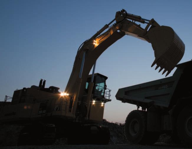 To achieve both high levels of productivity and economical performance, Komatsu has developed the main components with a total control system.