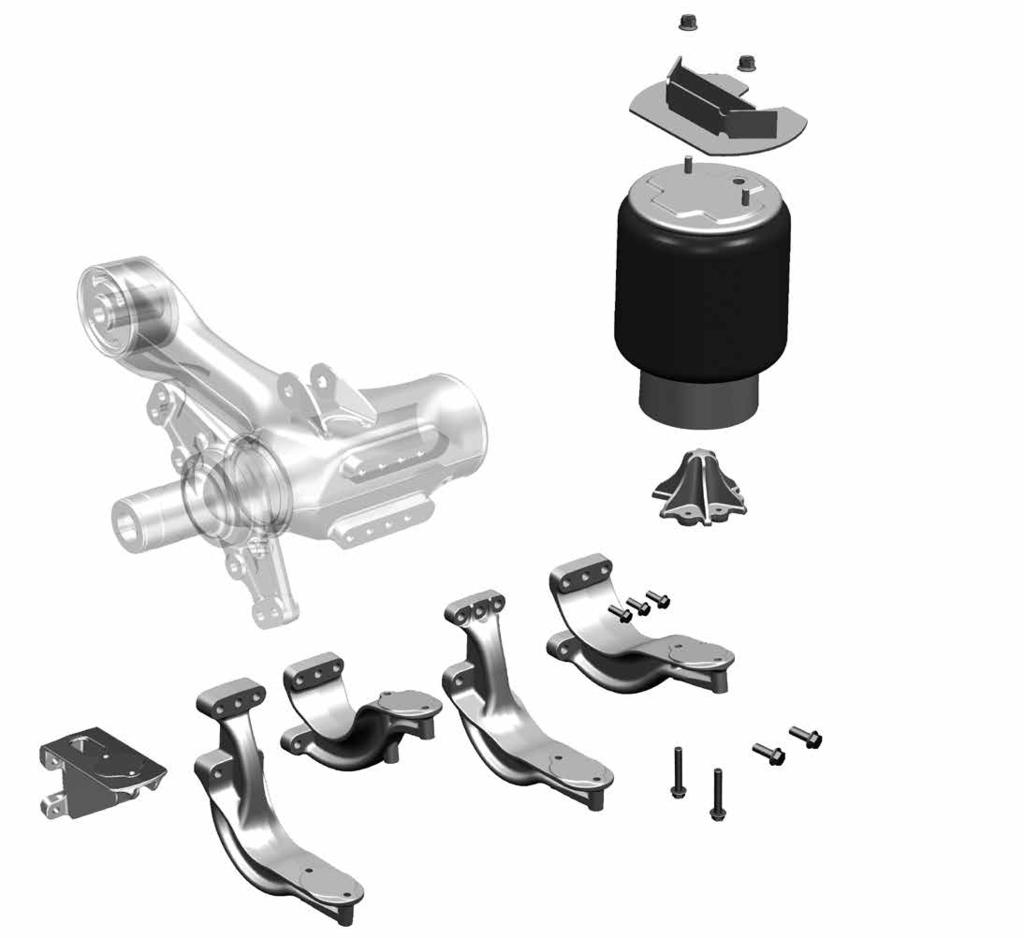 Spare parts for DCA axles Suspension connection, rear Spare