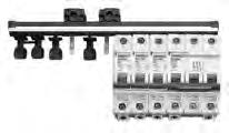 Connection systems Isobar 4c Comb busbar Terminals and installation accessories Comb busbar C60H application 14881 Comb busbar for 1 row of 12-single pole MCB s 7.58 14801 1P comb busbar, 108x9mm 34.