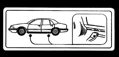 {CAUTION: Getting under a vehicle when it is jacked up is dangerous. If the vehicle slips off the jack you could be badly injured or killed.