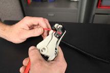 Using crimping tool connect 46044 and WH- 1006 with butt connector.