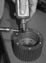 Failure to do so will result in improper torque on the outer portion of the motor pulley instead of the pulley insert.