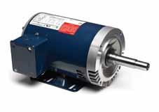 Close-Coupled Pump, JM, Three Phase Dripproof, C-Face Footless (Vertical) and C-Face Footed (Rigid Base) Applications: Close-coupled pumps where the pump impeller is mounted directly on the motor