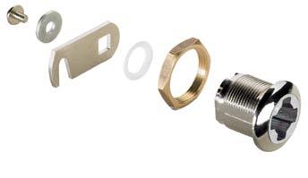 Cylinder cam lock Prestige 2000 For exchangeable barrels Cylinder cam lock Right / left locking Suitable for different thickness of material With cylinders 15, 20 or 25 mm long Alternatively for