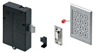 lock keypad Case lock and control unit lock keypad, case lock and control unit Installation in furniture Power-assisted locking Self-locking Can be programmed for up to 1 billion different