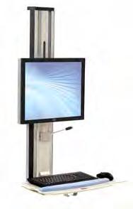 Wall Arm Ideal for - EMR/Clinical Documentation - CPOE - BCMA -