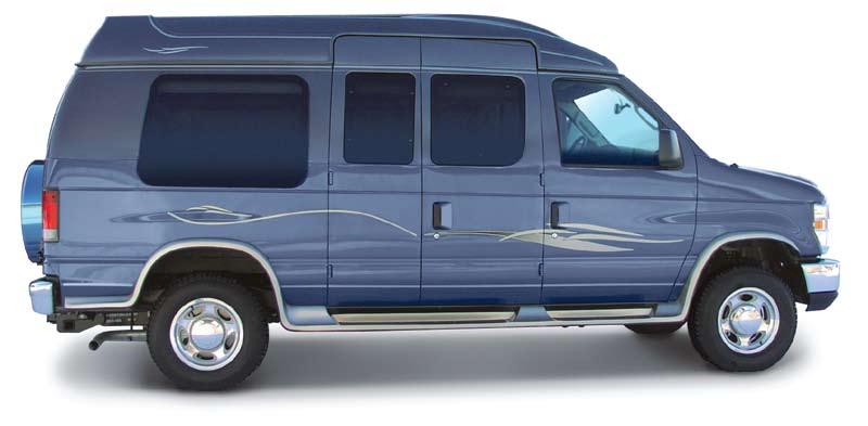 14 Ford E-Series Van Conversion * From camping to simply traveling in enhanced comfort and style, E-Series Van conversions hit the mark for recreational use.