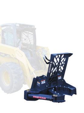 Overlapping blades to clean cut roots Adjustable legs slide to control ball depth Wide gate opening to engage tree easily TRENCHERS Mount to skid-steer loaders, compact tool