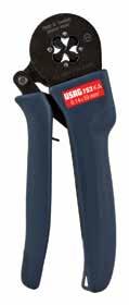 wire cutter 753 KA Code U07530004 Self-adjusting crimping pliers for square terminals For insulated and non-insulated terminals Opening