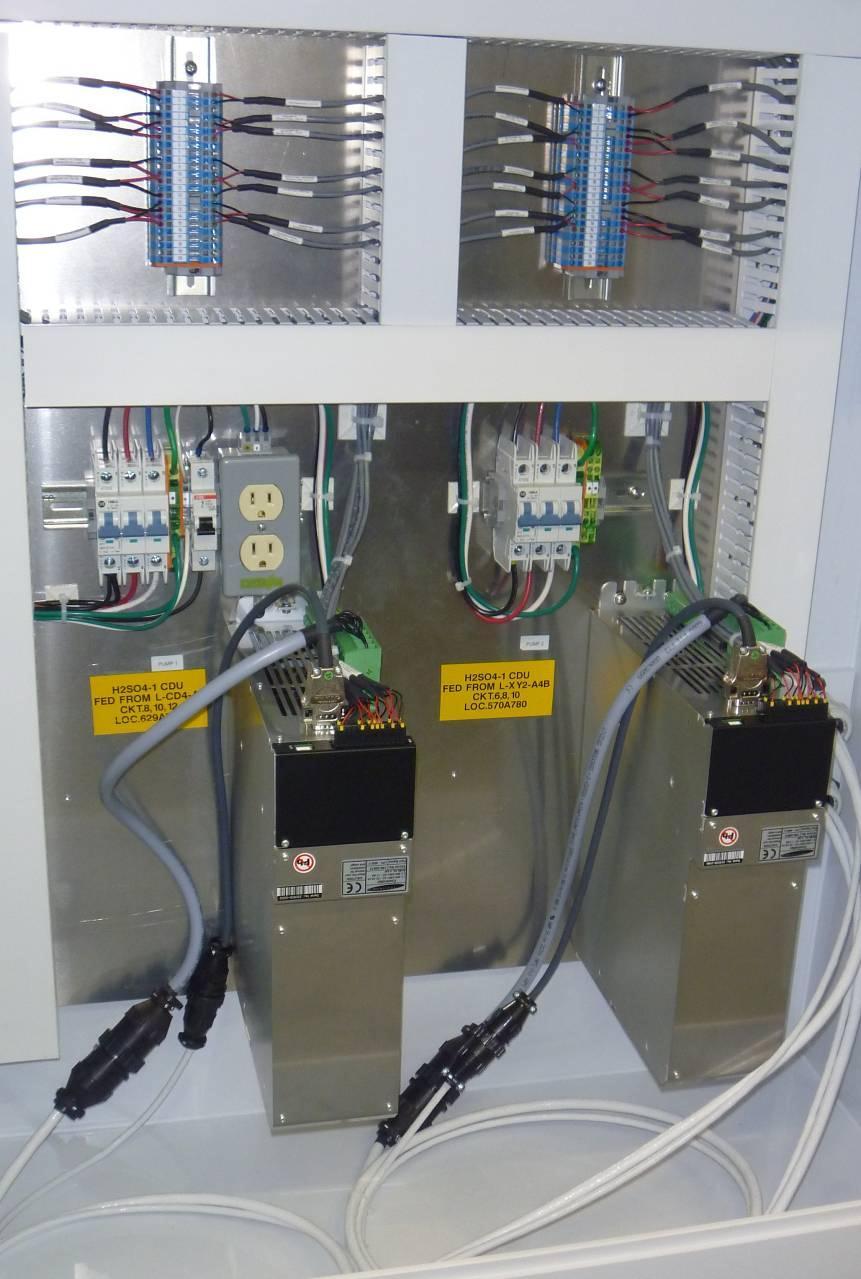 UHP CDU Systems High Voltage Compartment Power terminals PLC and Pump
