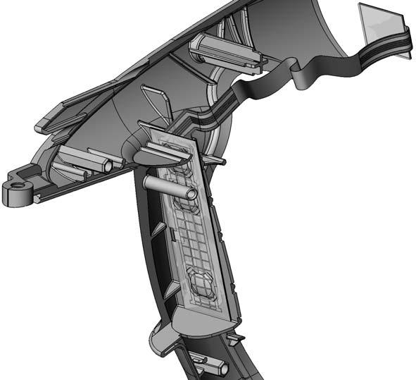 6 Encore Manual Spray Gun Trigger Switch Replacement 25 15 Gusset Gun Assembly Figure 8 Pivot Pin Tabs Bottom Flat Trigger