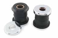 UNT BUSHINGS Exact duplicates of O.E.M. High durometer insulating rubber bonded to steel inner and outer sleeves Fits 54-72 K, XL; 49-72 FL, FX 49-2937 H-D#56158-49 $13.