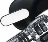 95 ARLEN NESS DIE-CAST BAGGER MIRRORS Small stylish designs for FLHX models Black powder-coated, die-cast construction Integrated design cleans up the look of the stock Bagger Direct replacement on