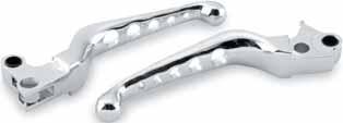 99 O-SERIES LEVERS CNC machined Chrome-plated 07-12 Softail, Dyna; 2007 Touring Models (5